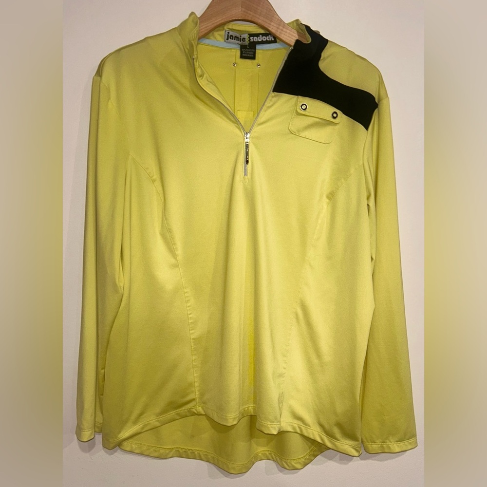 Jamie Sadock Long Sleeve Golf Shirt Size L